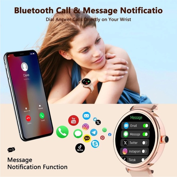 Smart Wearable Watch - Pink Model G53 Android Smart Watch - Picture 12 of 13